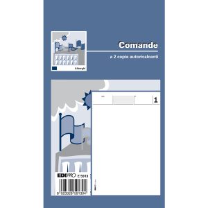 Blocco comande - 25/25 fogli autoricalcanti - 17 x 9,9cm - Edipro - immagine 1