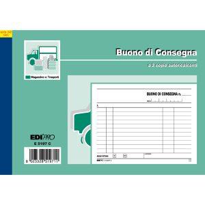 Blocco buoni di consegna - 50/50 fogli ricalcanti - 12 x 17,5cm - Edipro - immagine 1