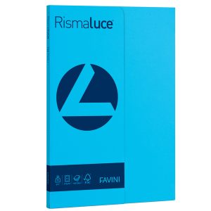 Carta Rismaluce Small - A4 - 90 gr - azzurro 55 - Favini - conf. 100 fogli - immagine 1