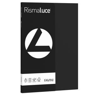Carta Rismaluce Small - A4 - 90 gr - nero 63 - Favini - conf. 100 fogli - immagine 1
