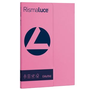 Carta Rismaluce Small - A4 - 200 gr - ciclamino 58 - Favini - conf. 50 fogli - immagine 1