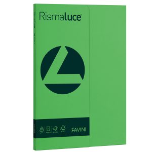 Carta Rismaluce Small - A4 - 200 gr - verde 60 - Favini - conf. 50 fogli - immagine 1