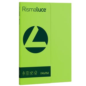 Carta Rismaluce Small - A4 - 200 gr - pistacchio 54 - Favini - conf. 50 fogli - immagine 1