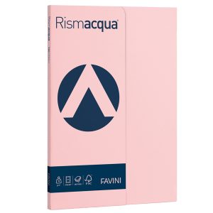 Carta Rismacqua Small - A4 - 90 gr - rosa 10 - Favini - conf. 100 fogli - immagine 1