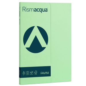 Carta Rismacqua Small - A4 - 200 gr - verde chiaro 09 - Favini - conf. 50 fogli - immagine 1