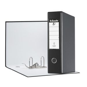 Registratore Eurofile G55 - dorso 8 cm - protocollo 23x33 cm - nero - Esselte - immagine 1