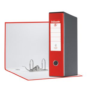 Registratore Eurofile G55 - dorso 8 cm - protocollo 23x33 cm - rosso - Esselte - immagine 1