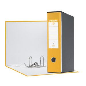 Registratore Eurofile G55 - dorso 8 cm - protocollo 23x33 cm - giallo - Esselte - immagine 1