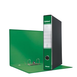 Registratore Oxford G84 - dorso 5 cm - protocollo 23x33 cm - verde - Esselte - immagine 1