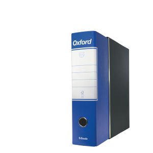 Registratore Oxford G85 - dorso 8 cm - protocollo 23x33 cm - blu - Esselte - immagine 2