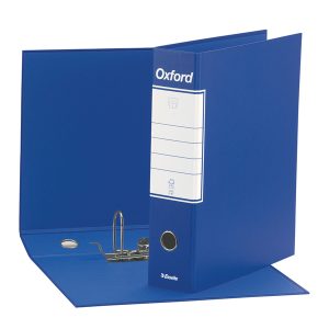 Registratore Oxford G83 - dorso 8 cm - commerciale 23x30 cm - blu - Esselte - immagine 1