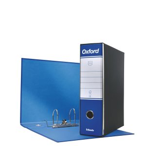 Registratore Oxford G83 - dorso 8 cm - commerciale 23x30 cm - blu - Esselte - immagine 2