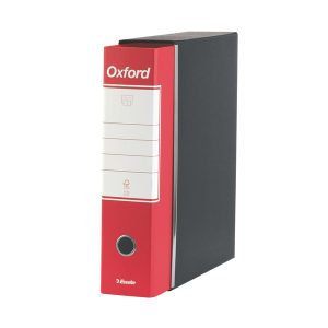 Registratore Oxford G83 - dorso 8 cm - commerciale 23x30 cm - rosso - Esselte - immagine 2