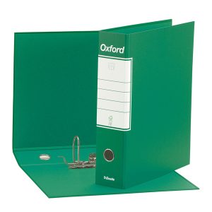 Registratore Oxford G83 - dorso 8 cm - commerciale 23x30 cm - verde - Esselte - immagine 1