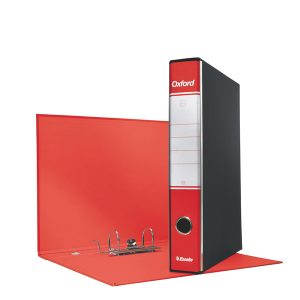 Registratore Oxford G82 - dorso 5 cm - commerciale 23x30 cm - rosso - Esselte - immagine 1