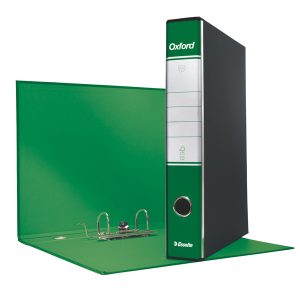 Registratore Oxford G82 - dorso 5 cm - commerciale 23x30 cm - verde - Esselte - immagine 1