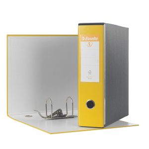 Registratore Eurofile G53 - dorso 8 cm - commerciale 23x30 cm - giallo - Esselte - immagine 1
