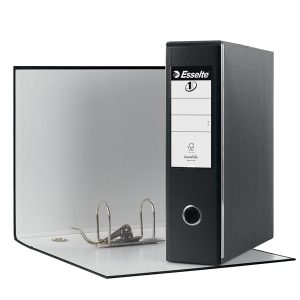 Registratore Eurofile G53 - dorso 8 cm - commerciale 23x30 cm - nero - Esselte - immagine 1
