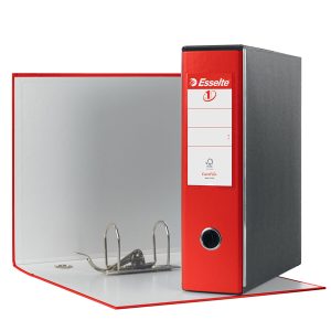 Registratore Eurofile G53 - dorso 8 cm - commerciale 23x30 cm - rosso - Esselte - immagine 1
