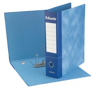 Registratore Essentials G75 - dorso 8 cm - protocollo 23x33 cm - blu - Esselte - immagine 1