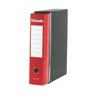 Registratore Essentials G73 - dorso 8 cm - commerciale 23x30 cm - rosso - Esselte - immagine 2