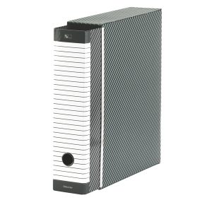 Registratore Delso Line G14 - dorso 5 cm - protocollo 23x33 cm - grigio - Esselte - immagine 2