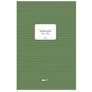 Scadenziario spiralato Gennaio/Dicembre - 24 x 17cm - 36+12 fogli - Edipro - immagine 2