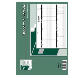 Blocco rapporto di cantiere - 50/50 fogli autoricalcanti - 21 x 30cm - Edipro - immagine 1