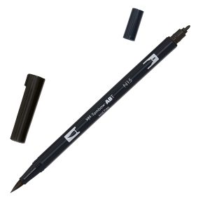 Pennarello Dual Brush N15 - nero - Tombow - immagine 1