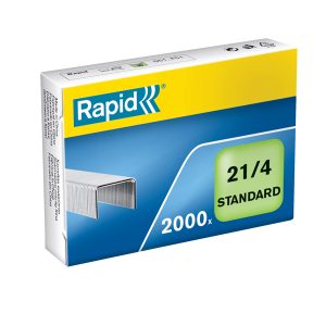 Punti Rapid Standard - 21/4 (6/4) - acciaio zincato - metallo - Rapid - conf. 2000 pezzi - immagine 1