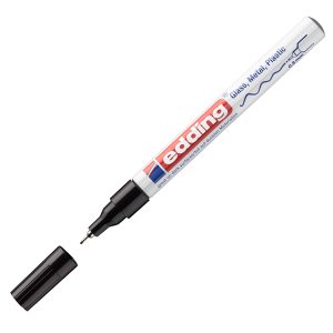 Marcatore 780 a vernice - punta 0,8mm - nero  - Edding - immagine 1