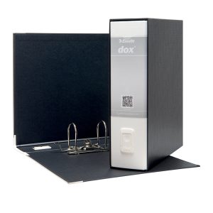 Registratore Dox 1 - dorso 8 cm - commerciale 23x29,7 cm - bianco - Esselte Dox - immagine 1