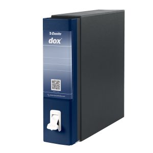 Registratore Dox 1 - dorso 8 cm - commerciale 23x29,7 cm - blu - Esselte Dox - immagine 1