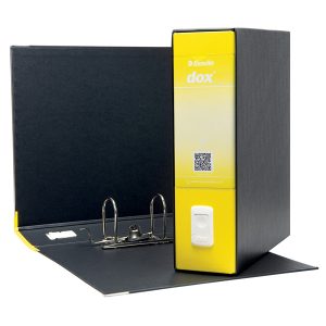 Registratore Dox 1 - dorso 8 cm - commerciale 23x29,7 cm - giallo - Esselte Dox - immagine 2
