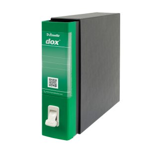 Registratore Dox 2 - dorso 8 cm - protocollo 23x34 cm - verde - Esselte Dox - immagine 1
