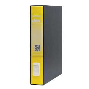 Registratore Dox 4  - dorso 5 cm - commerciale 23x29,7 cm - giallo - Esselte Dox - immagine 1