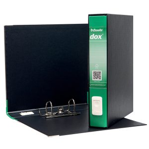 Registratore Dox 4  - dorso 5 cm - commerciale 23x29,7 cm - verde - Esselte - immagine 1