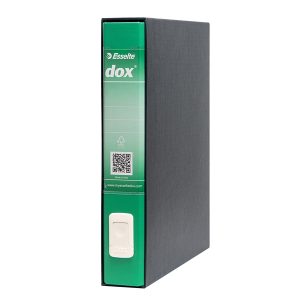 Registratore Dox 4  - dorso 5 cm - commerciale 23x29,7 cm - verde - Esselte - immagine 2