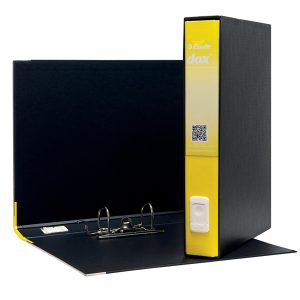 Registratore Dox 5 - dorso 5 cm - protocollo 23x34 cm - giallo - Esselte Dox - immagine 1