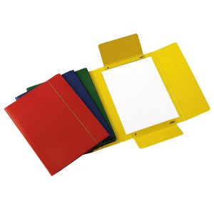 Cartellina con elastico - presspan - 3 lembi - 700 gr - 25x34 cm - rosso - Cartotecnica del Garda - immagine 2