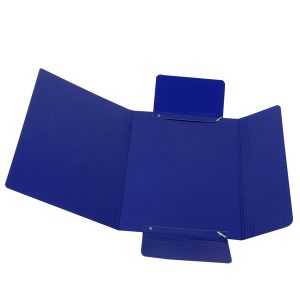Cartellina con elastico - presspan - 3 lembi - 700 gr - 25x34 cm - blu - Cartotecnica del Garda - immagine 1