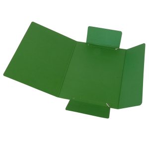 Cartellina con elastico - presspan - 3 lembi - 700 gr - 25x34 cm - verde - Cartotecnica del Garda - immagine 1