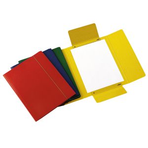 Cartellina con elastico - presspan - 3 lembi - 700 gr - 25x34 cm - colori assortiti - Cartotecnica del Garda - immagine 1
