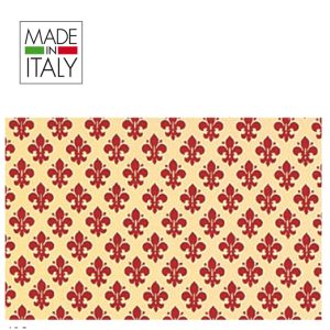 Rotolo Cartarivesto Rex Taco - lavabile - adesivo - 49 x 300 cm - giglio rosso - Rex Sadoch - immagine 1