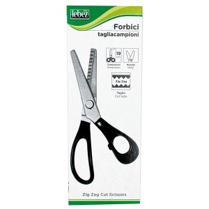 Forbici Zig Zag - 19 cm - lama in ghisa - nero - Lebez - immagine 1