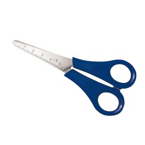 Forbici centimetrate - punta tonda - 13 cm - lama in acciaio inox - colori assortiti - DECO - conf. 30 pezzi - immagine 2