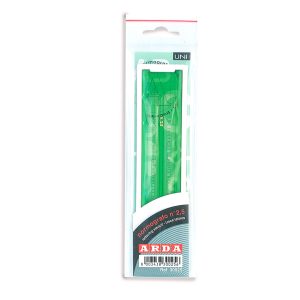 Normografo lettere e cifre Uni - 3mm - verde - Arda - immagine 1