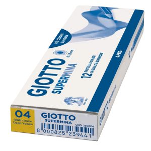 Pastello Supermina - mina 3,8 mm - giallo scuro 04 - Giotto - immagine 2