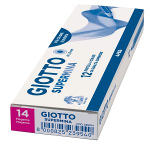 Pastello Supermina - mina 3,8 mm - magenta 14 - Giotto - immagine 2