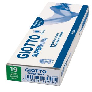 Pastello Supermina - mina 3,8 mm - verde smeraldo 19 - Giotto - immagine 2